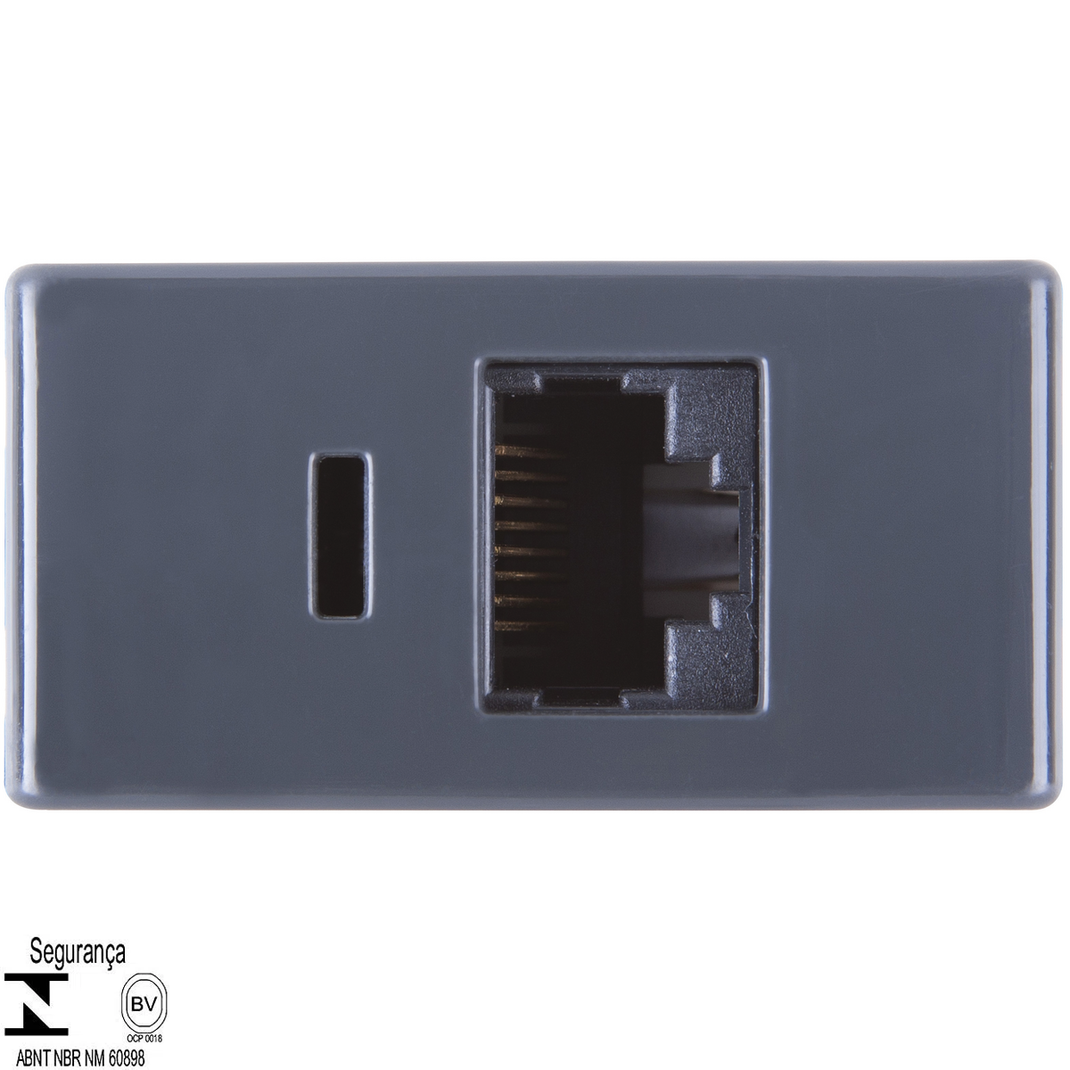 Módulo para Tomada para Transmissão de Dados RJ45 cat. 6 Tramontina Grafite