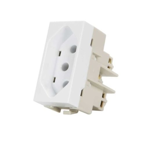 Módulo Tomada 2P+T Margirius Infiniti 20A 250V Branco - 17893
