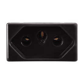 Módulo Tomada 2P+T Tramontina 20A 250V Grafite - 57215038