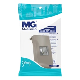 Módulo Tomada de Telefone Margirius Sleek RJ11 4 Fios Argila - 22262