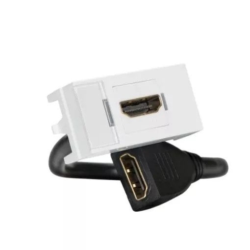 Módulo Tomada HDMI Margirius Sleek Branco Brilhante - 18245