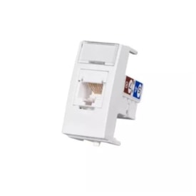 Módulo Tomada Rede Margirius Sleek RJ45 CAT5e Branco Brilhante - 16045