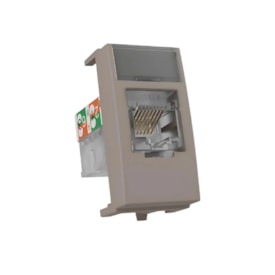 Módulo Tomada Rede Margirius Sleek RJ45 CAT6 Argila - 22286