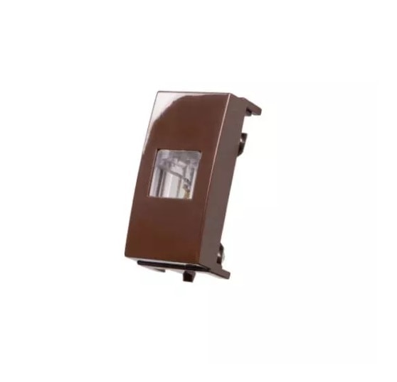 Módulo Tomada Telefone Margirius Sleek RJ11 4 Fios Marrom Brilhante - 17581