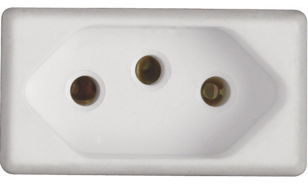 Modulo Tramontina Tomada 2p+t 20a Branco Liz/lux2 - 57115038