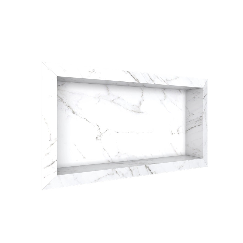 Nicho em Porcelanato Polido 60x30 Cozimax Diamante Branco - 100340