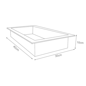 Nicho Multiuso Textura Branco 30X40 Cozimax - 89985