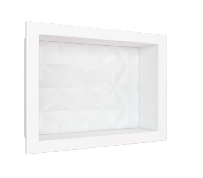 Nicho Multiuso Textura Branco 30X40 Cozimax - 89985