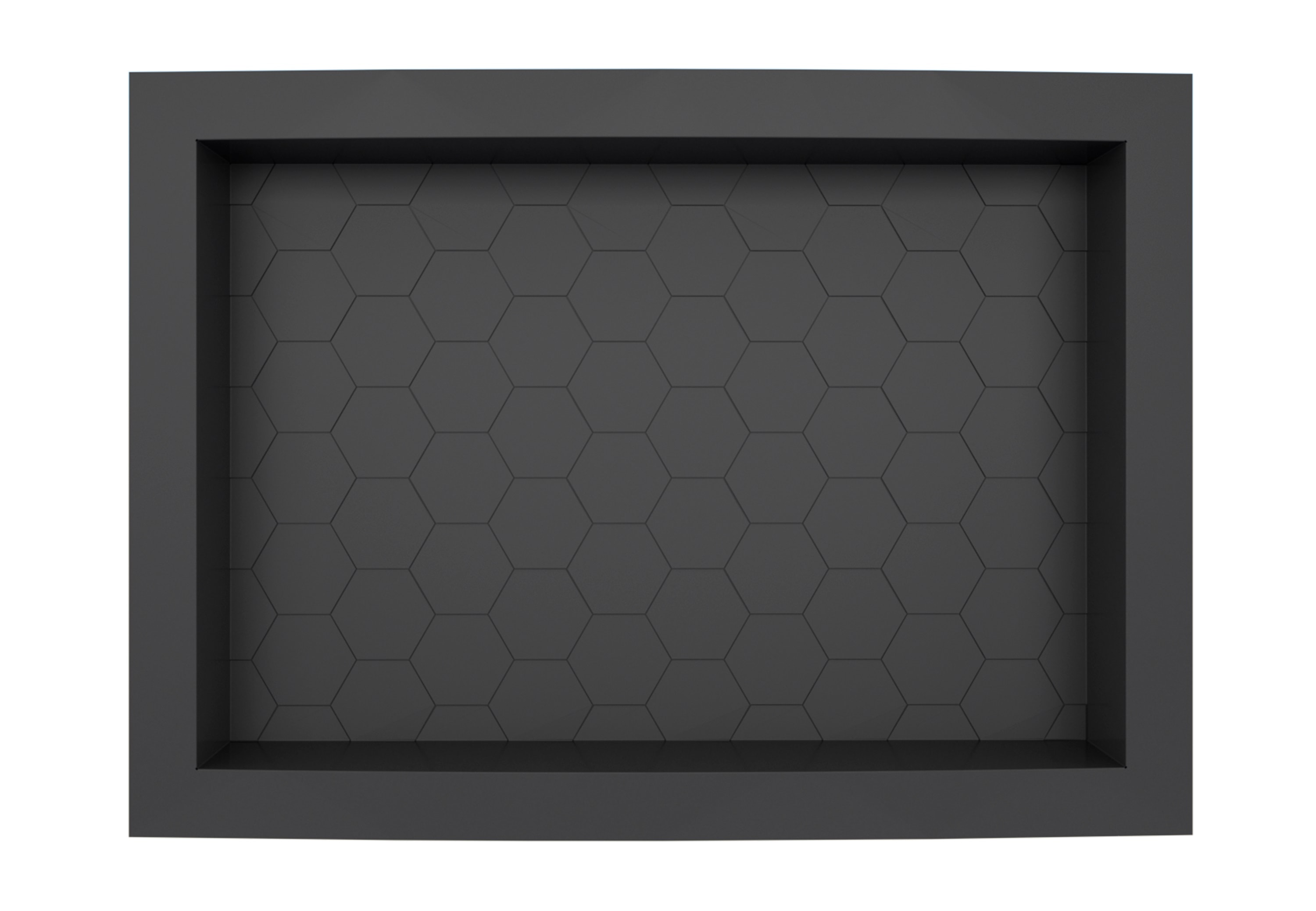 Nicho para Banheiro Cozimax Max Injetado 40x27cm Preto - 101529