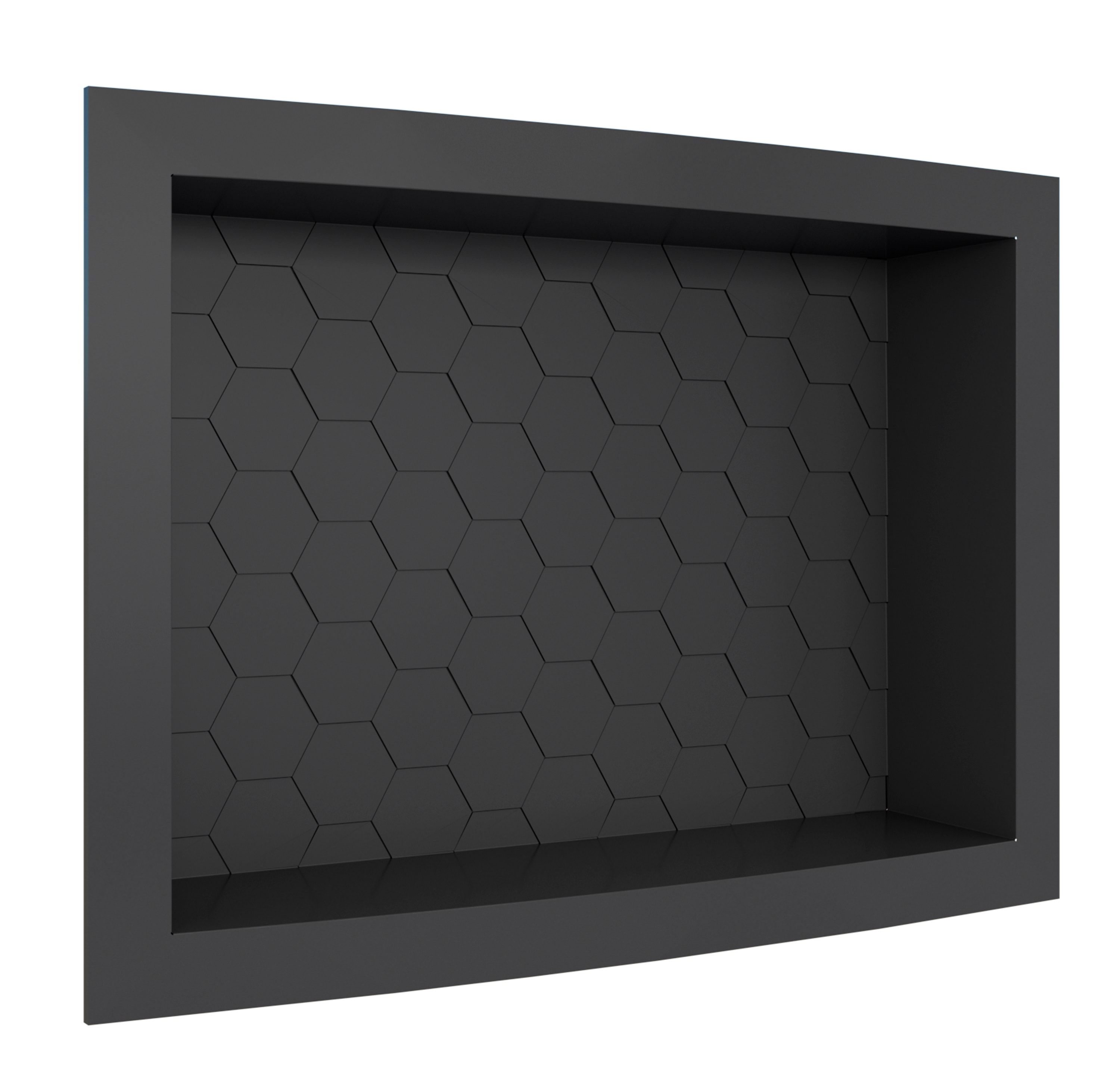 Nicho para Banheiro Cozimax Max Injetado 40x27cm Preto - 101529