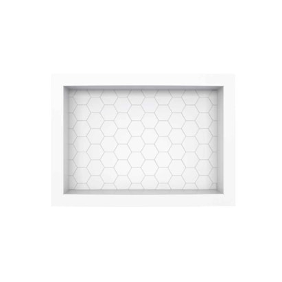 Nicho para Banheiro Cozimax Max Plástico Injetado 46cm Branco