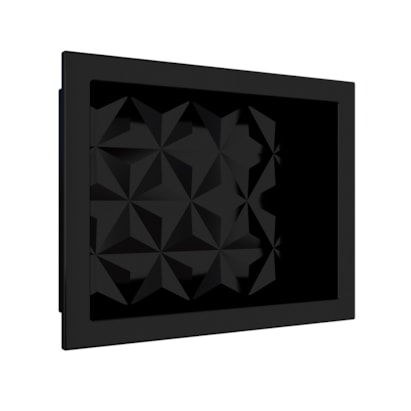 Nicho para Banheiro em Mármore Sintético Cozimax Texturizado 40 x 30cm Preto - 89987