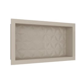 Nicho para Banheiro em Mármore Sintético Cozimax Texturizado 60 x 30cm Bege - 99951