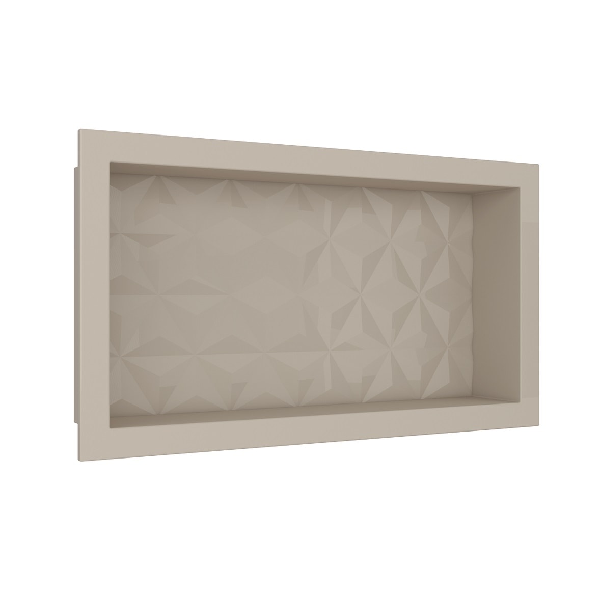 Nicho para Banheiro em Mármore Sintético Cozimax Texturizado 60 x 30cm Bege - 99951