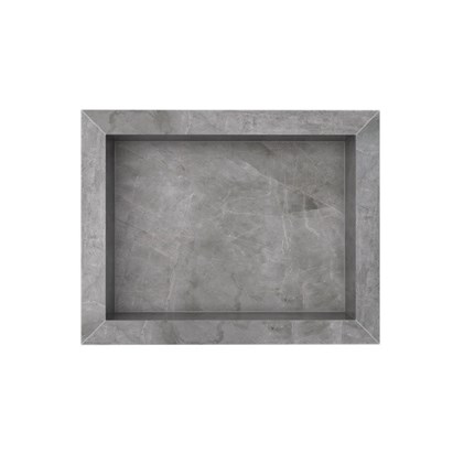 Nicho para Banheiro em Porcelanato Cozimax Diamante 40x30cm Cinza Polido - 100338