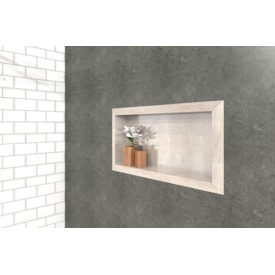 Nicho para Banheiro em Porcelanato Cozimax Diamante 60 x 30cm Bege - 100341