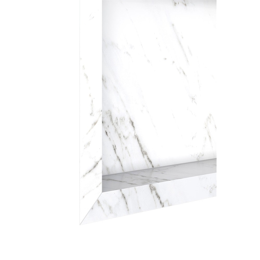 Nicho Texturizado em Mármore Sintético Cozimax 40x30 Branco - 100336