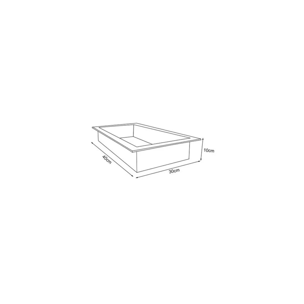 Nicho Texturizado em Mármore Sintético Cozimax 40x30 Branco - 100336