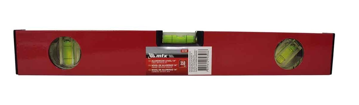 Nível Mtx Alumínio 14' 35cm 3 Bolhas Com Régua - 332199