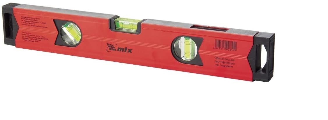 Nível Mtx Alumínio 16' 40cm 3 Bolhas com Reforçado - 347049