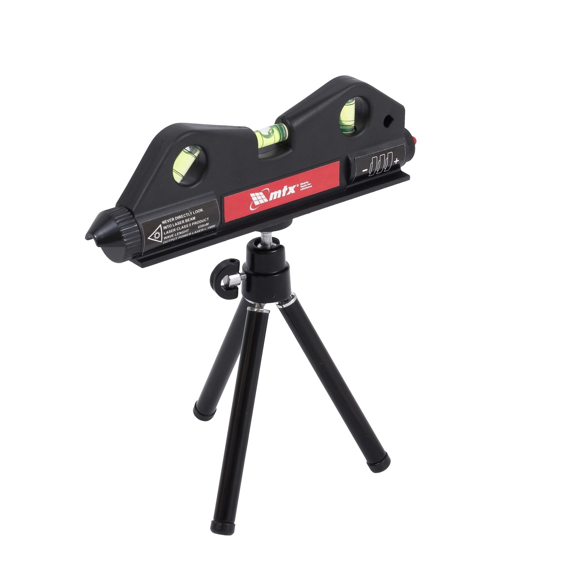 Nível Mtx Laser 17cm Tripé 150mm 3 Bolhas - 350209