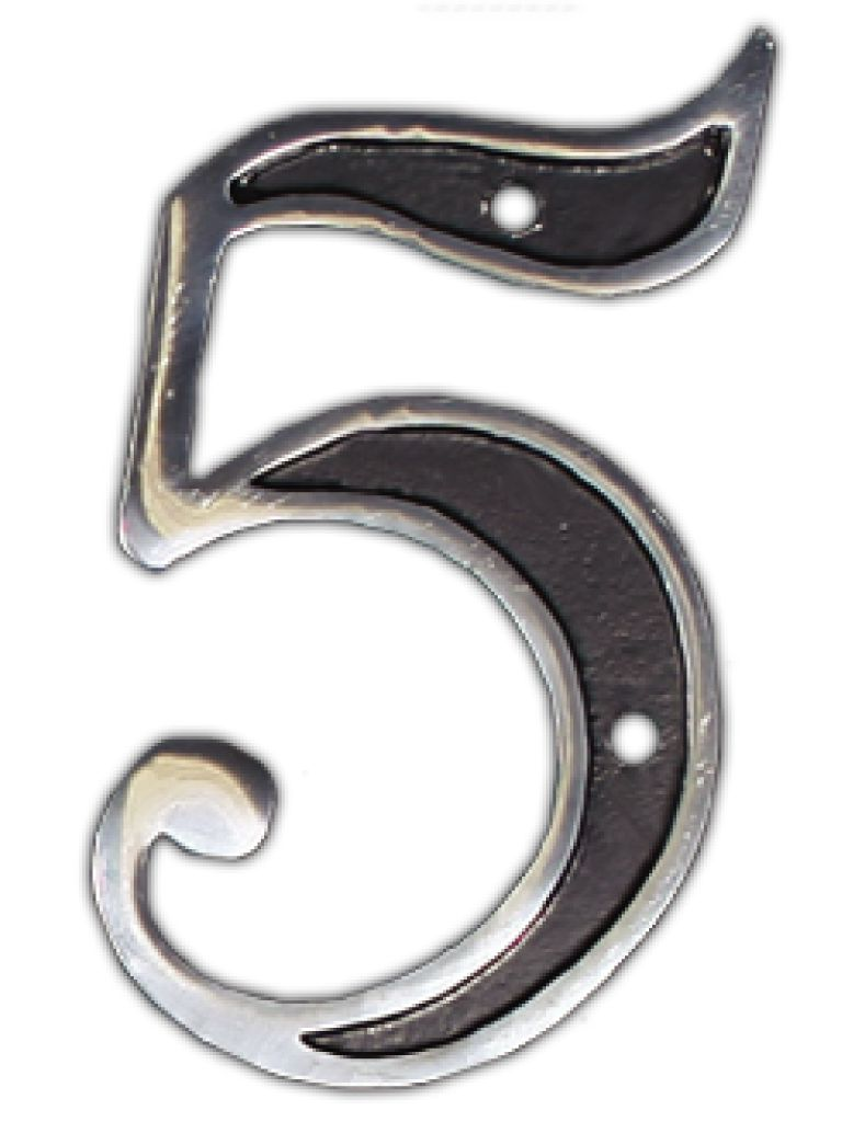 Número de Casa Colonial Cinco Alumínio Costa Navarro - 111