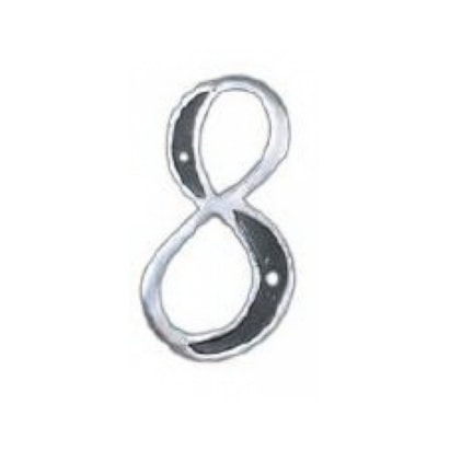 Número de Casa Colonial Oito Alumínio Costa Navarro - 114