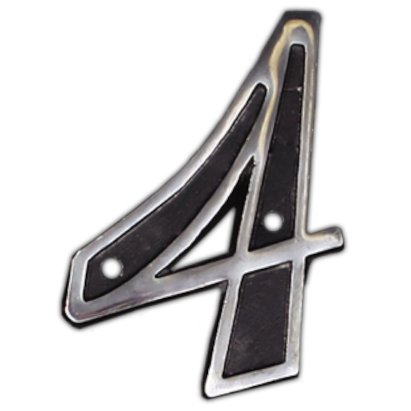 Número de Casa Colonial Quatro Alumínio Costa Navarro - 110