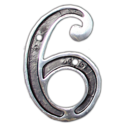 Número de Casa Colonial Seis Alumínio Costa Navarro - 112