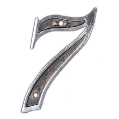 Número de Casa Colonial Sete Alumínio Costa Navarro - 113