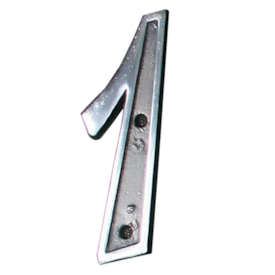 Número de Casa Colonial Um Alumínio Costa Navarro - 106