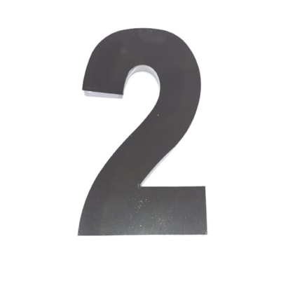 Número de Casa Dois Rosin 20cm Inox Cromado - IN02