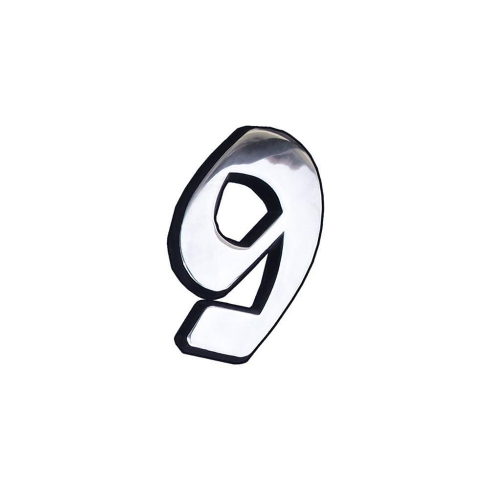 Número de Casa Elegance Médio Nove Alumínio Costa Navarro - 301