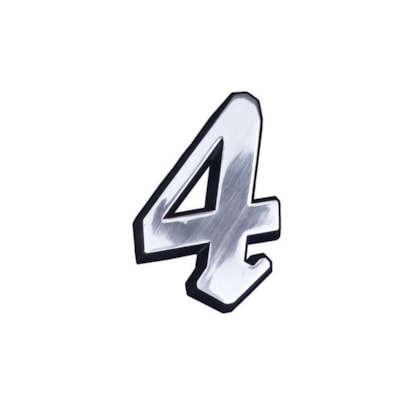 Número de Casa Elegance Médio Quatro Alumínio Costa Navarro - 296