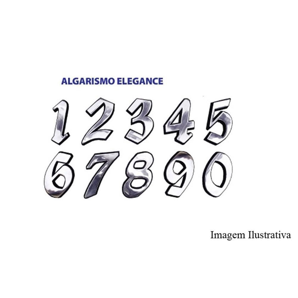 Número de Casa Elegance Médio Sete Alumínio Costa Navarro - 299