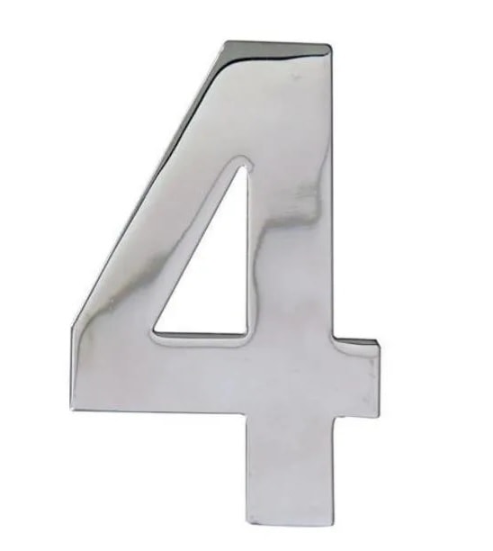 Número de Casa Inox Quatro - Italy Line