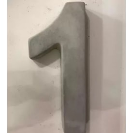 Número de Casa Um Rosin 20cm Concreto - 1001
