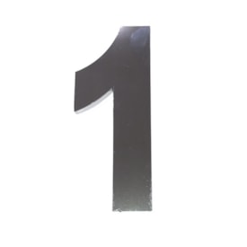 Número de Casa Um Rosin 20cm Inox Cromado - IN01