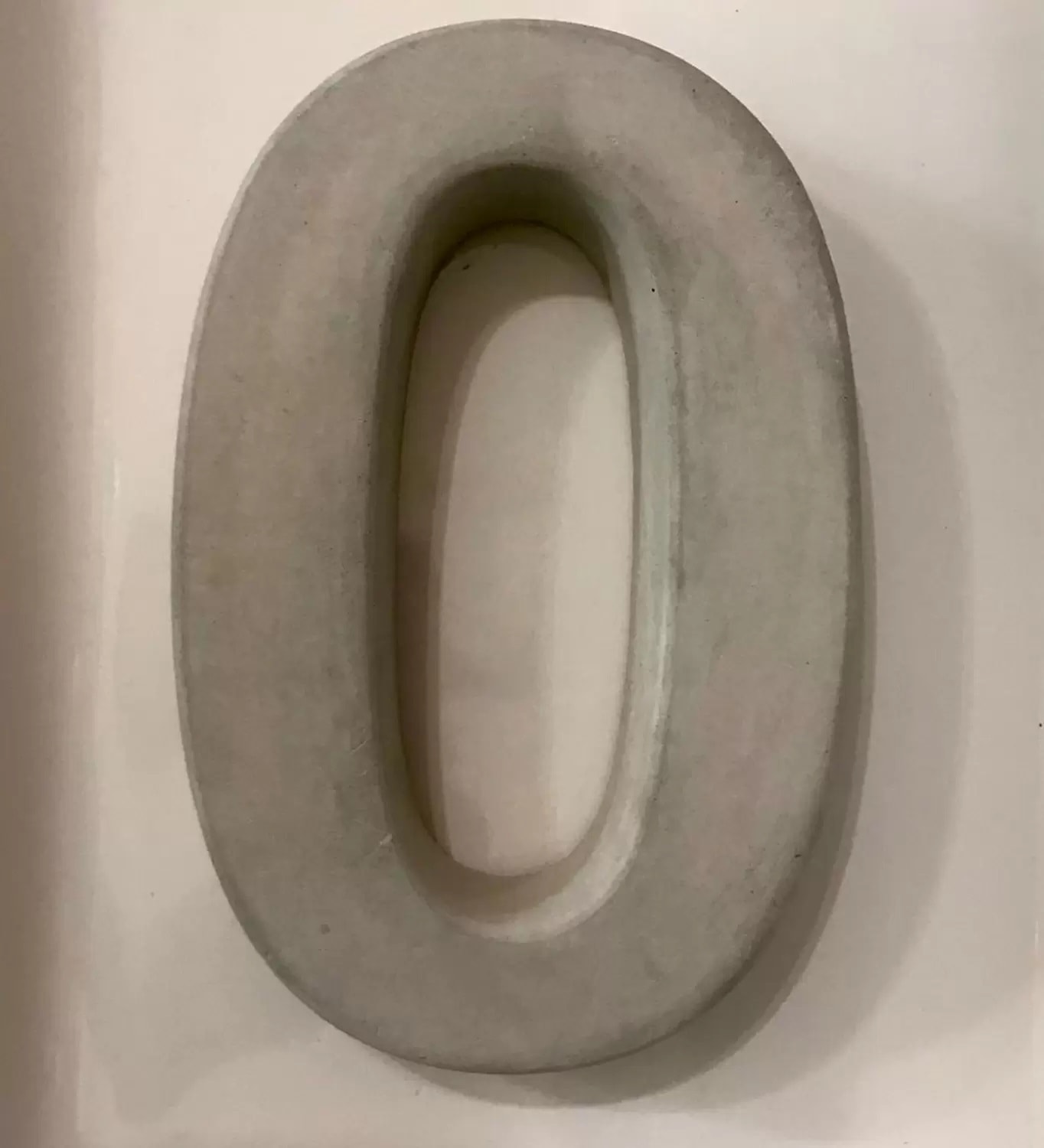 Número de Casa Zero Rosin 20cm Concreto - 1000