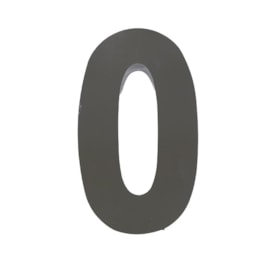 Número de Casa Zero Rosin 20cm Inox Cromado - IN00