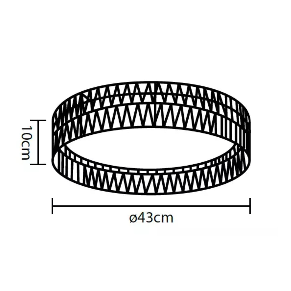 Paflon Hevvy Bangkok 3 em 1 30W 43cm Redondo - LY-8022/43Y SI