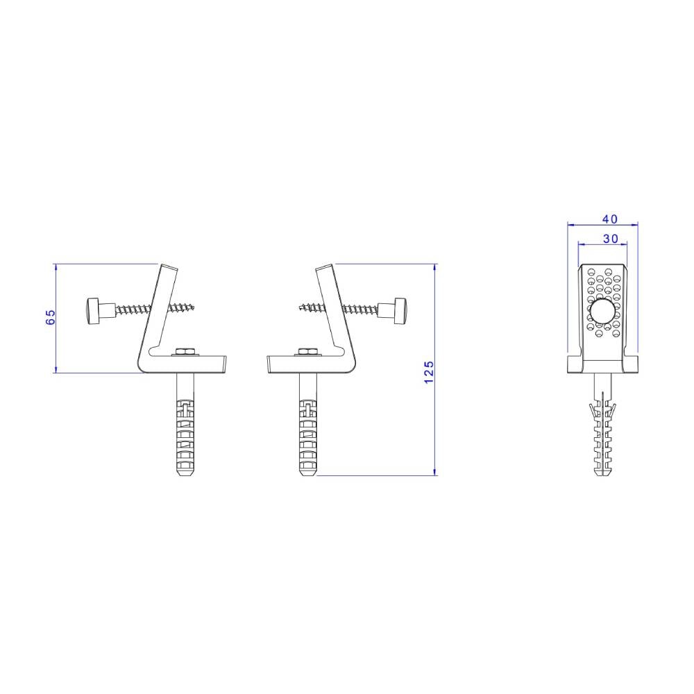 Parafuso de Fixação para Bacia Deca - SP.121.BL.NO