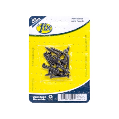 Parafuso +Fix Madeira Chata 3.5x25 18 Peças - R.414