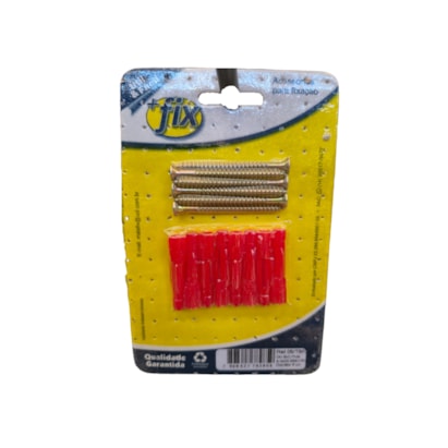 Parafuso +Fix Philips Cabeça Chata 4x50 Bucha Nº6 6 Peças - R05/TBR