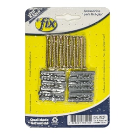 Parafuso +Fix Philips Chata 4x40 Bucha Nº6 12 Peças - R.05/40