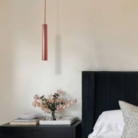 Pendente Newline Lisse Ii 1l Mini Dicróica Gu10 40x295mm Cobre - 430