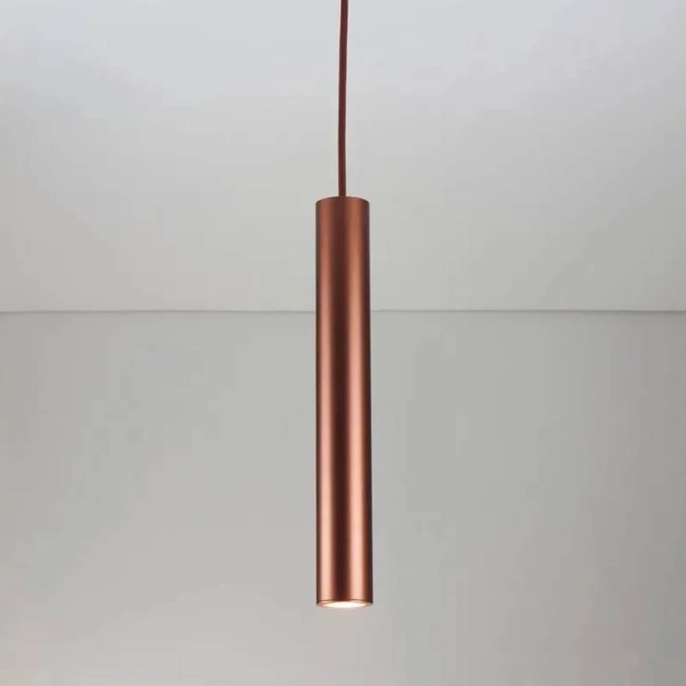Pendente Newline Lisse Ii 1l Mini Dicróica Gu10 40x295mm Cobre - 430