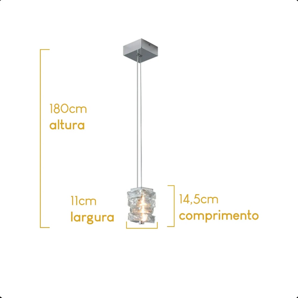 Pendente Nitrolux PLC-101 5W 3000K - 6403