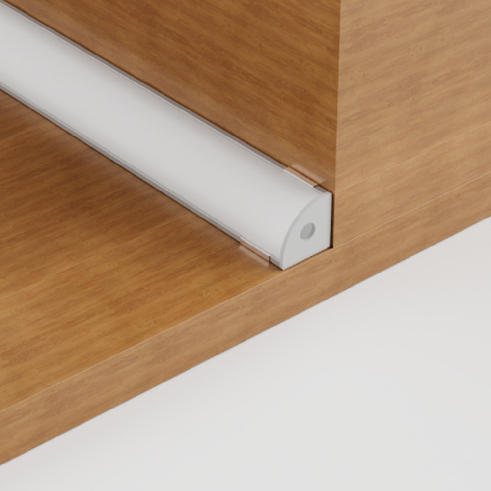 Perfil de Canto para Fita de LED ARS 16x16x2 Branco - 161621