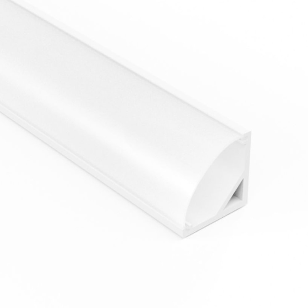 Perfil de Canto para Fita de LED ARS 16x16x2 Branco - 161621